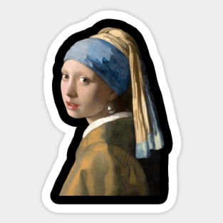 Vermeer Girl with a Pearl Earring Sticker